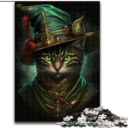 Magic Cat 1000-teiliges Puzzle für Erwachsene. Anspruchsvolles Denkspiel, Familienaktivität, Heimdekoration, Größe 38x26cm von LYXIANY