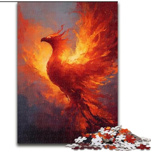 Magic Phoenix Puzzle 1000 Teile für Teenager-Geschenke, dekomprimierendes intellektuelles Lernspielzeug, Lernspiel für Geburtstag, Weihnachten (26x38cm) von LYXIANY
