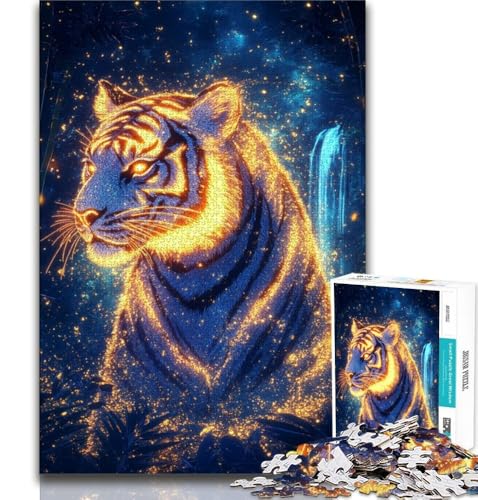 Magic Tiger Puzzles für Teenager, 1000 Teile Puzzle, Denkspiel, Wanddekoration, einzigartige Geburtstags (38x26cm) von LYXIANY