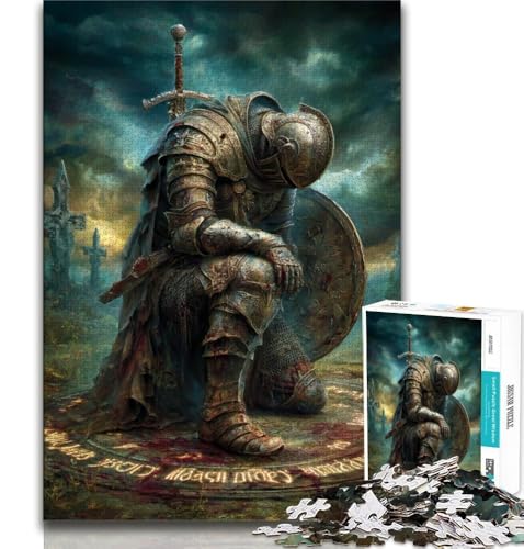 Magischer Ritter, 1000-teiliges Puzzle für Teenager, Geschenke, Lernspiel, Herausforderungsspielzeug, einzigartige Heimdekoration und Geschenke (38x26cm) von LYXIANY