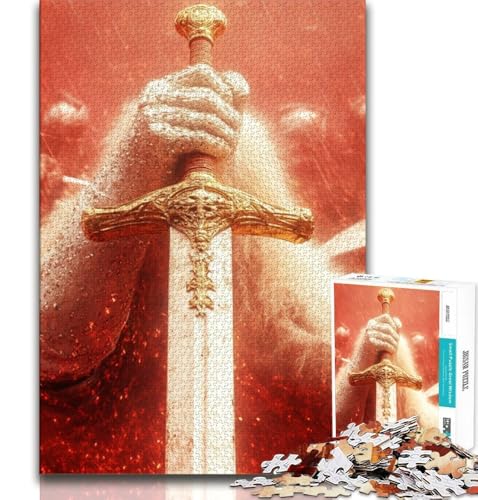 Majestätischer Ritter, Puzzle für Erwachsene und Teenager, Puzzle, hilft dem Gehirn, süchtig machendes Spielzeug zu trainieren, um Geduld zu fördern, EIN Kunstwerk (50x75cm) von LYXIANY