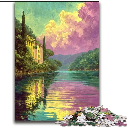 Mal-Puzzle 2000 Teile für Erwachsene, Lernspiele, Heimdekoration, Geburtstagsgeschenk, Geschenke, Wandkunst (70x100cm) von LYXIANY