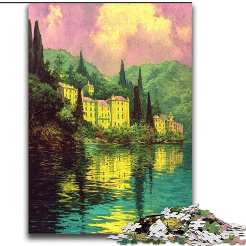 Mal-Puzzles für Erwachsene, 2000 Puzzles, Stressabbau, Staycation-Zeitvertreib mit passendem Poster und Quizblatt (70x100cm) von LYXIANY