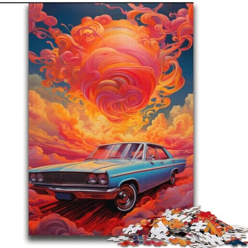 Malen von coolen Auto-Puzzles für Teenager, 2000 Teile, Familienaktivität mit passendem Poster und Quizblatt für Kinder ab 14 Jahren (70x100cm) von LYXIANY