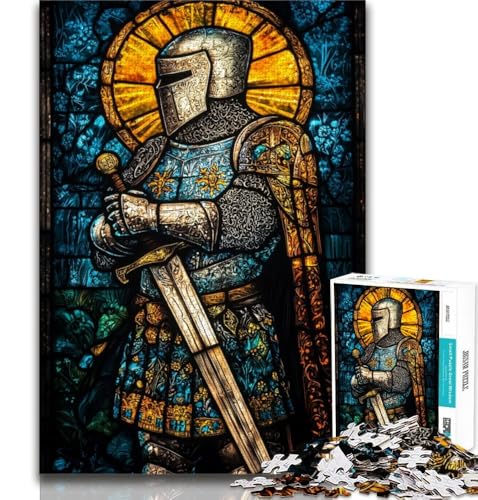 Mittelalterliche Ritter-Puzzles für Erwachsene, 1000-teiliges Puzzle, Denkspiel, Wanddekoration, einzigartige Geburtstags, 50x75cm Mittelalterliche Ritter-Puzzles für Erwachsene, 1000-teiliges Puzzle, Denkspiel, Wanddekoration, einzigartige Geburtstags, 50x75cm von LYXIANY