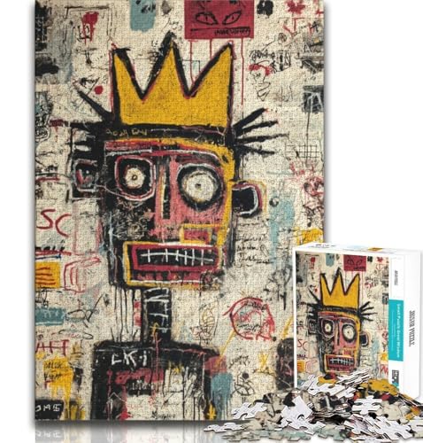 Moderne Kunst von Basquiat, 1000-teiliges Puzzle für Erwachsene und Jugendliche, Quizspiel, Wanddekoration, einzigartige Geburtstags, 50x75cm Moderne Kunst von Basquiat, 1000-teiliges Puzzle für Erwachsene und Jugendliche, Quizspiel, Wanddekoration, einzigartige Geburtstags, 50x75cm von LYXIANY
