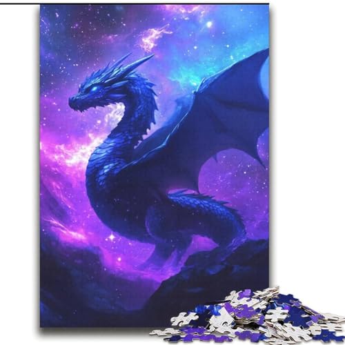Mondlila Drachen-Puzzles für Erwachsene und Jugendliche, Spielzeug, Lernspiele, Stressabbau, Wichtelgeschenke für Kinder ab 14 Jahren (70x100cm) von LYXIANY