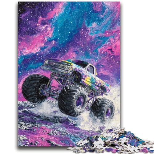 Monster Truck Puzzle für Erwachsene, 1000 Teile, schwierig, hilft dem Gehirn, süchtig machendes Spielzeug zur Förderung der Geduld, tolles Geschenk (50x75cm) von LYXIANY