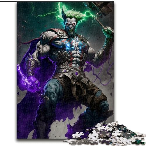 Monster mit Hammer-Puzzle für Erwachsene, 1000 Teile, Herausforderung für die Gehirnintelligenz, süchtig machendes Spielzeug, Geburtstagsgeschenk für Kinder ab 14 Jahren (26x38cm) von LYXIANY