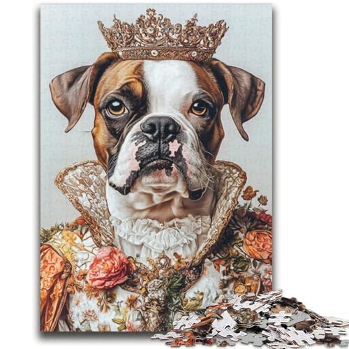 Mopskönig-Puzzle, 1000 Teile, für Teenager, Denkspiel, Wanddekoration, einzigartige Geburtstags (38x52cm) von LYXIANY