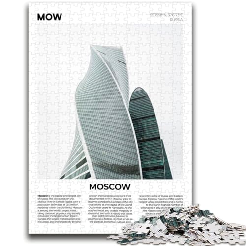 Moskau-Puzzles mit 1000 Teilen für Erwachsene, helfen dem Gehirn, süchtig machendes Spielzeug zu trainieren, um Geduld zu fördern, einzigartiges Herausforderungsspiel, 1000 Teile (50x75cm) von LYXIANY