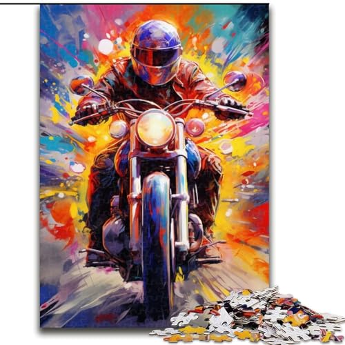 Motorrad-Puzzle, 1000 Teile, für Erwachsene, Holzpuzzle für Erwachsene, ideal für Familienspaß, Entspannung, 50x75cm Motorrad-Puzzle, 1000 Teile, für Erwachsene, Holzpuzzle für Erwachsene, ideal für Familienspaß, Entspannung, 50x75cm von LYXIANY