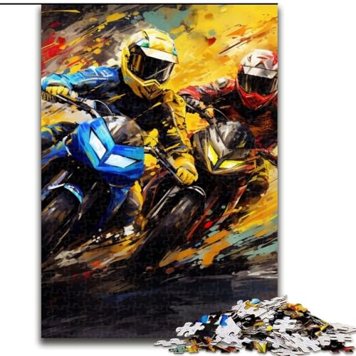 Motorrad-Puzzle 1000 Teile für Erwachsene, Holzpuzzle für Erwachsene, anspruchsvolles Denkspiel für Teenager, Spaß für den Familienspieleabend, 50x75cm Motorrad-Puzzle 1000 Teile für Erwachsene, Holzpuzzle für Erwachsene, anspruchsvolles Denkspiel für Teenager, Spaß für den Familienspieleabend, 50x75cm von LYXIANY