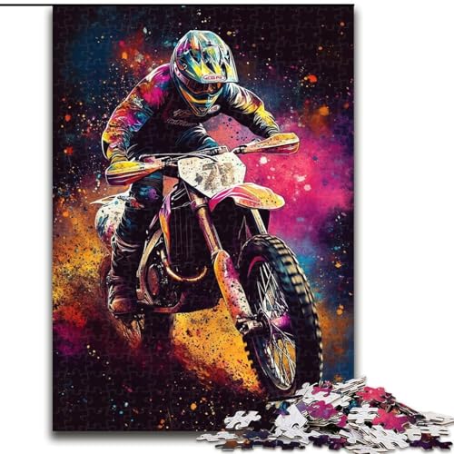 Motorrad-Puzzle für Erwachsene und Jugendliche, 1000 Teile, anspruchsvolles Spiel, ganze Familie (Größe 26x38cm) von LYXIANY