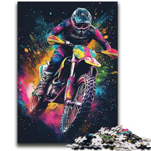 Motorrad-Puzzles für Erwachsene und Teenager, Puzzle, Spielzeug, Lernspiele, Stressabbau, tolle Geschenke und Spielzeuge (38x52cm) von LYXIANY