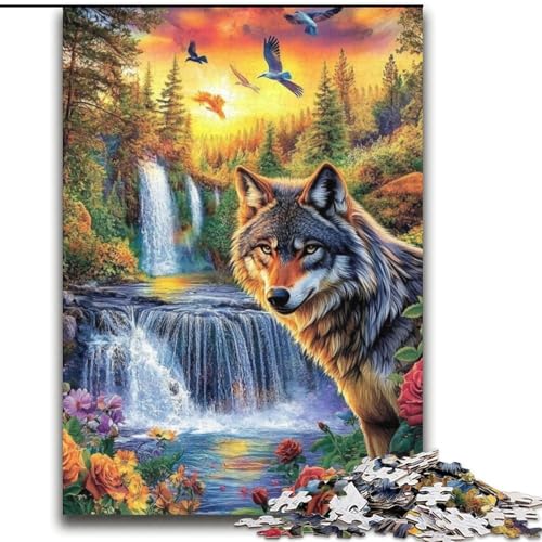 Mountain Wolf Puzzles für Erwachsene, 2000 Teile, lustige Spiele, jedes Teil ist einzigartig – anspruchsvolles Familienspaßspiel (70x100cm) von LYXIANY