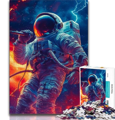 Musik-Astronauten-Puzzle für Teenager, 1000 Teile, anspruchsvolles Spielgeschenk, ganze Familie (50x75cm) von LYXIANY