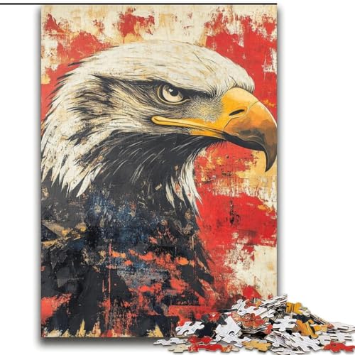 Mysteriöse Adler-Puzzles für Erwachsene, dekomprimierendes intellektuelles Lernspielzeug, Lernspiel für Geburtstag, Weihnachten (70x100cm) von LYXIANY