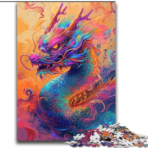 Mysteriöse Drachen-Puzzles für Erwachsene und Jugendliche, 2000 Teile, geeignet für Kinder ab 14 Jahren, Familienspaß, ganze Familie (70x100cm) von LYXIANY
