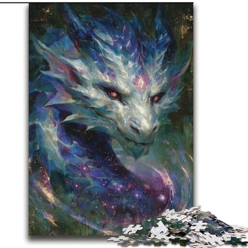 Mysteriöse Drachen-Puzzles für Teenager, Lernspiele, DIY-Spielzeug mit passendem Poster und Quizblatt für Kinder ab 14 Jahren (70x100cm) von LYXIANY