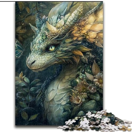 Mysteriöse Fliegende Drachen-Puzzles für Erwachsene, 1000 Teile, anspruchsvolles Spiel und Familienspiel, Künstlersammlung, bildende Kunst für Kinder ab 14 Jahren (26x38cm) von LYXIANY