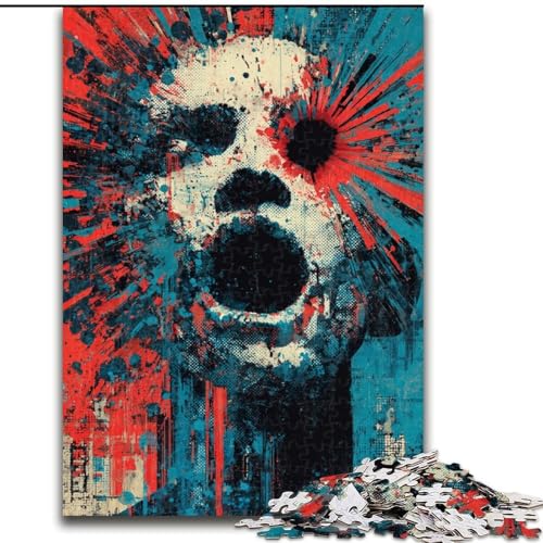 Mysteriöse Skulptur-Kunst-Puzzles 1000 Teile für Erwachsene, Lernspielzeug für die ganze Familie, geeignet als Schreibtischdekoration (50x75cm) von LYXIANY