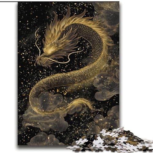 Mysteriöses Drachen-Puzzle, 2000 Teile, für Jugendliche ab 14 Jahren, Geschenkideen zur Heimdekoration (70x100cm) von LYXIANY