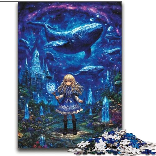 Mysteriöses Elfenmädchen, 2000-teiliges Puzzle, dekomprimierendes intellektuelles Lernspielzeug, Lernspiel für Geburtstag, Weihnachten (70x100cm) von LYXIANY