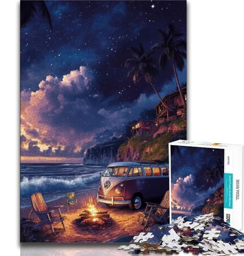 Nachthimmel-Auto-Puzzle für Erwachsene, 1000-teiliges Puzzle, Denkspiel, Wanddekoration, einzigartige Geburtstags, 50x75cm Nachthimmel-Auto-Puzzle für Erwachsene, 1000-teiliges Puzzle, Denkspiel, Wanddekoration, einzigartige Geburtstags, 50x75cm von LYXIANY