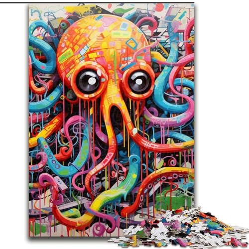 Oktopus-Graffiti-Puzzle, 1000 Teile, anspruchsvolles Denkspiel für Teenager, 26x38cm Oktopus-Graffiti-Puzzle, 1000 Teile, anspruchsvolles Denkspiel für Teenager, 26x38cm von LYXIANY