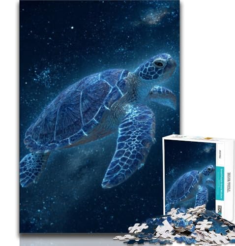 Ozeanschildkröten-Puzzle mit 1000 Teilen für Teenager, Denkspiel, Wanddekoration, einzigartige Geburtstags (38x26cm) von LYXIANY