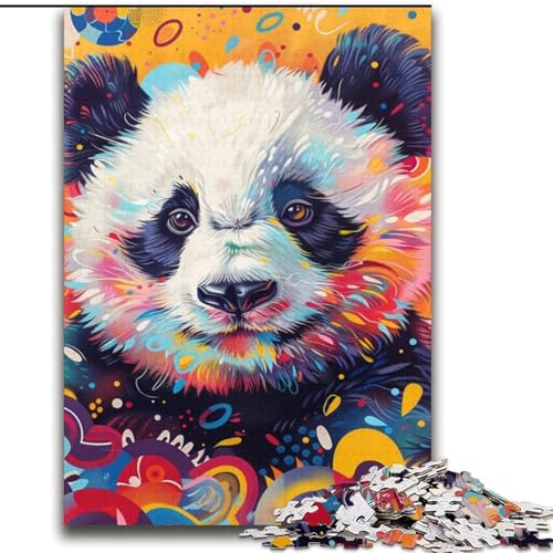 Panda-Mal-Puzzle, 2000 Teile, Geschenk für Erwachsene, geeignet für Kinder ab 14 Jahren, Geschenkideen zur Verbesserung des Gedächtnisses (70x100cm) von LYXIANY