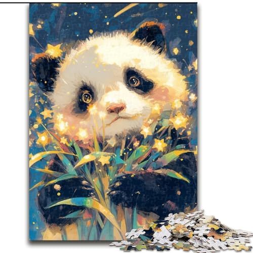 Panda-Puzzle für Erwachsene, 1000-teiliges Puzzle, anspruchsvolles und schwieriges Angebot als Geschenk für die ganze Familie (Größe 50x75cm) von LYXIANY