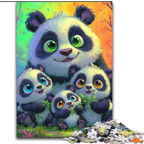 Panda-Puzzles für Erwachsene 1000, Spielzeug, Lernspiele, Stressabbau, Wichtelgeschenke für Kinder ab 14 Jahren, 26x38cm Panda-Puzzles für Erwachsene 1000, Spielzeug, Lernspiele, Stressabbau, Wichtelgeschenke für Kinder ab 14 Jahren, 26x38cm von LYXIANY