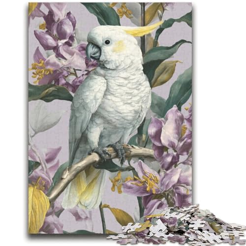 Papagei 1000-teiliges Puzzle für Erwachsene, Geschenk, Denkspiel, Wanddekoration, einzigartige Geburtstags (38x52cm) von LYXIANY