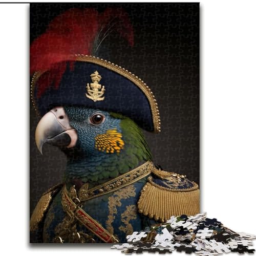 Papagei in Militäruniform, Puzzle für Erwachsene, 1000 Teile, Familienaktivität, Denksportaufgabe, Heimdekoration, Größe 38x26cm Papagei in Militäruniform, Puzzle für Erwachsene, 1000 Teile, Familienaktivität, Denksportaufgabe, Heimdekoration, Größe 38x26cm von LYXIANY