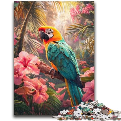 Papageien-Puzzle für Erwachsene, 1000 Puzzles, anspruchsvolles Spielgeschenk, ganze Familie (50x75cm) von LYXIANY