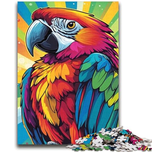 Papageien-Puzzle für Erwachsene, 1000 Teile, anspruchsvolles Spielgeschenk, ganze Familie (38x52cm) von LYXIANY