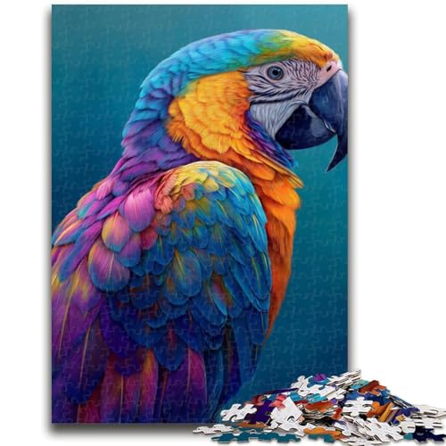 Papageien-Puzzles für Erwachsene 1000, Lernspielzeug, Familienspiele mit passendem Poster und Quizblatt (50x75cm) von LYXIANY