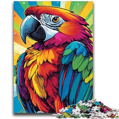 Papageien-Puzzles für Teenager, 1000 Teile, Lernspiele, Heimdekoration, Geschenk für die ganze Familie (38x26cm) von LYXIANY