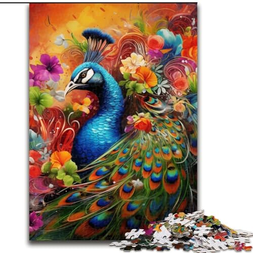 Pfauen-Puzzle, 1000 Teile, für Erwachsene, schwierige Puzzles für Erwachsene, perfekt für Familienspaß an Weihnachten, Thanksgiving, Geburtstagen und Ostern, 26x38cm Pfauen-Puzzle, 1000 Teile, für Erwachsene, schwierige Puzzles für Erwachsene, perfekt für Familienspaß an Weihnachten, Thanksgiving, Geburtstagen und Ostern, 26x38cm von LYXIANY