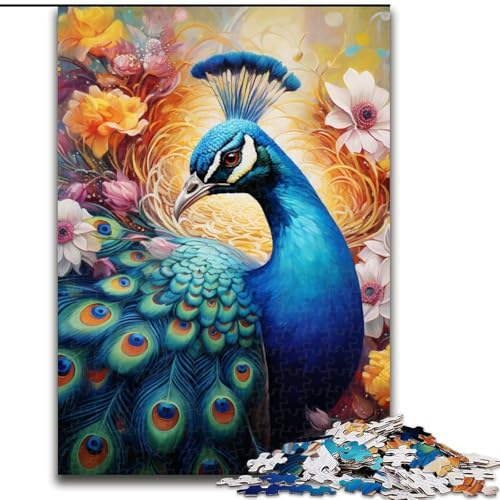 Pfauen-Puzzle 1000 Teile für Erwachsene, Holzpuzzle für Erwachsene, anspruchsvolles Denkspiel für Teenager, Spaß für den Familienspieleabend, 50x75cm Pfauen-Puzzle 1000 Teile für Erwachsene, Holzpuzzle für Erwachsene, anspruchsvolles Denkspiel für Teenager, Spaß für den Familienspieleabend, 50x75cm von LYXIANY