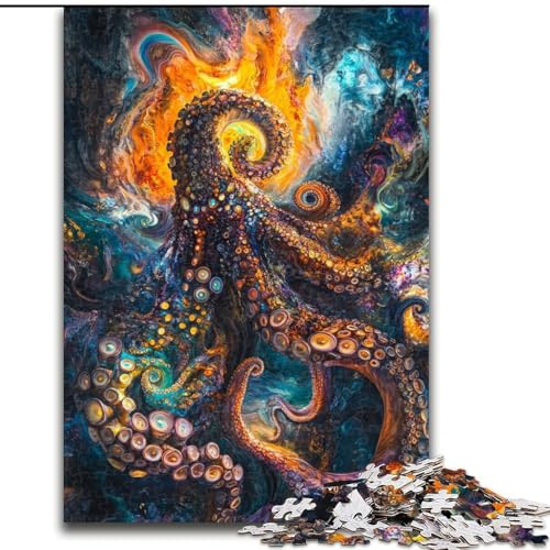 Pinguine unter der Aurora, Puzzle für Teenager, 1000 Puzzles, pädagogisches Familienspiel, geeignet als Schreibtischdekoration (26x38cm) von LYXIANY