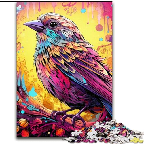 Pink Sparrow Puzzles für 1000 Teile, Holzpuzzles, perfekt für Familienspaß, Partyspiele, Gastgeschenke für Geburtstagspartys, 50x75cm Pink Sparrow Puzzles für 1000 Teile, Holzpuzzles, perfekt für Familienspaß, Partyspiele, Gastgeschenke für Geburtstagspartys, 50x75cm von LYXIANY