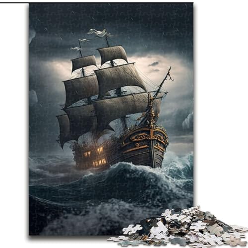 Piratenschiff-Puzzle, 1000 Teile, pädagogisches Denkspiel, künstlerische Heim- und Bürodekoration, ab 14 Jahren, Größe 50x75cm Piratenschiff-Puzzle, 1000 Teile, pädagogisches Denkspiel, künstlerische Heim- und Bürodekoration, ab 14 Jahren, Größe 50x75cm von LYXIANY
