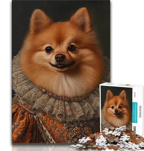 Pommersches Puzzle 1000 Teile für Teenager, Denkspiel, Wanddekoration, einzigartige Geburtstags (50x75cm) von LYXIANY