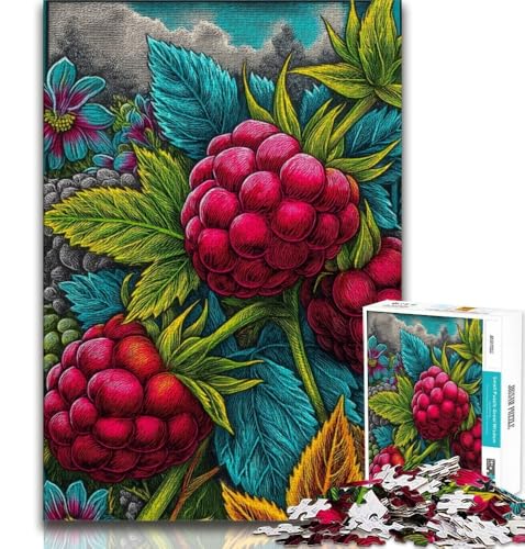 Prächtiges Himbeer-Puzzle mit 1000 Teilen für Erwachsene, Geschenke, anspruchsvoll zu vervollständigen, Aber lustig und humorvoll, Geburtstagsgeschenk, Geschenke, Wandkunst (38x26cm) von LYXIANY