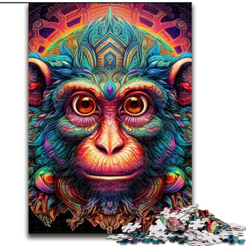 Psychedelic Monkey Puzzle 1000 Teile für Erwachsene, Puzzles für Erwachsene, Familienaktivität, DIY-Heimdekoration, 50x75cm Psychedelic Monkey Puzzle 1000 Teile für Erwachsene, Puzzles für Erwachsene, Familienaktivität, DIY-Heimdekoration, 50x75cm von LYXIANY