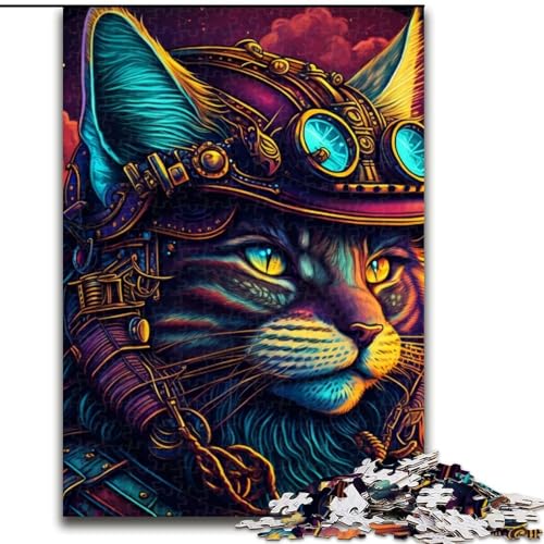 Psychedelische Katzenkrieger-Puzzles für 1000 Teile, Holzpuzzles, perfekt für Familienspaß, Partyspiele, Gastgeschenke für Geburtstagspartys, 50x75cm Psychedelische Katzenkrieger-Puzzles für 1000 Teile, Holzpuzzles, perfekt für Familienspaß, Partyspiele, Gastgeschenke für Geburtstagspartys, 50x75cm von LYXIANY