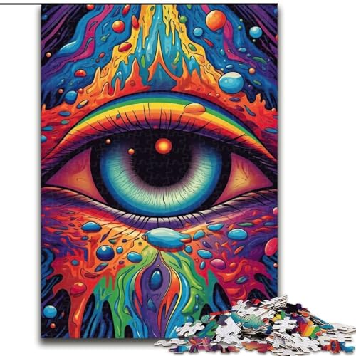 Psychedelisches 1000-teiliges Puzzle Anspruchsvolles Denkspiel – Entspannendes Spielzeug für Teenager, Größe 50x75cm von LYXIANY